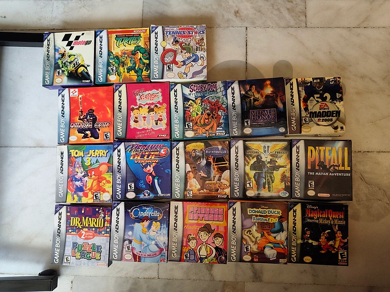 Vintage replicate GBA Boxed Games - Rare Titles & Classics