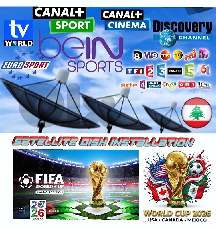 SATELLITE & RECEIVERS TV FIFA World Cup 2026 sports channels SATELLITE & RECEIVERS TV FIFA World Cup 2026 sports channels