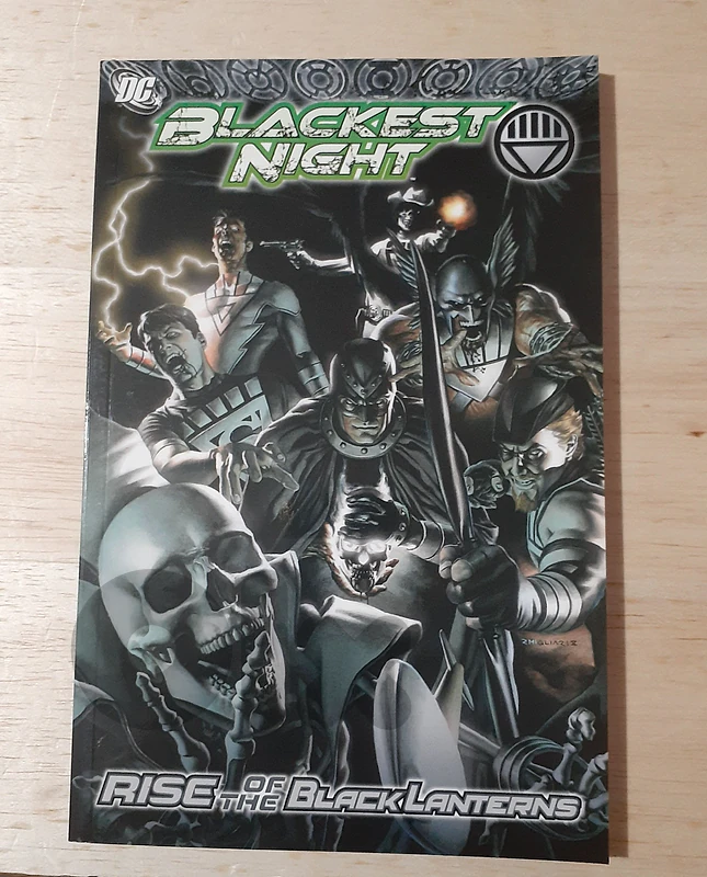 Blackest Night Rise of the Black Lanterns Graphic Novel.