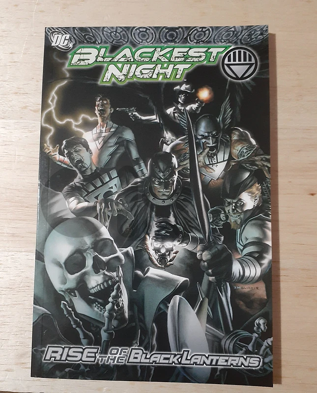 Blackest Night Rise of the Black Lanterns Graphic Novel.