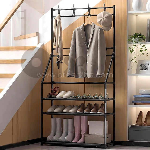 Modern Entryway Shoe Rack – 3 Tiers