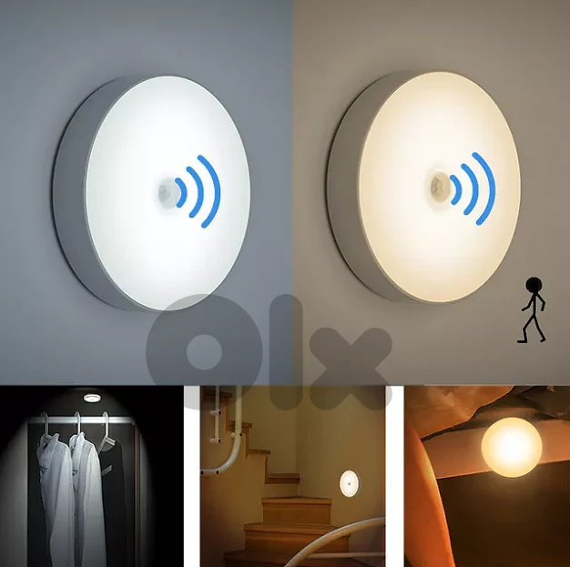 Motion Sensor Light LED, USB Rechargeable, Compact Adhesive Lamp