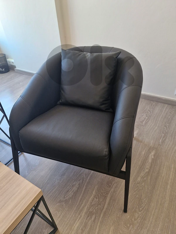 leather sofas with center table