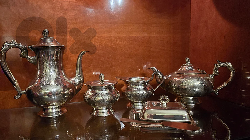 Mid-20th century European silver-plated set