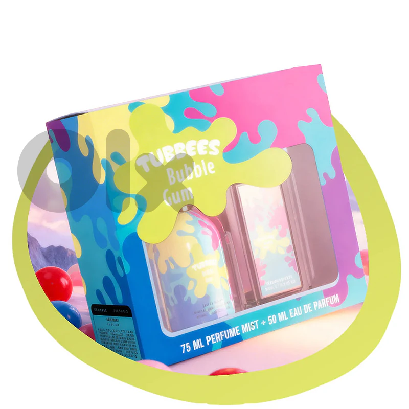 Tubbees Bubble Gum Kid's Gift Set (50 ml EDP + 75 ml Body Mist) - Unisex Tubbees Bubble Gum Kid's Gift Set (50 ml EDP + 75 ml Body Mist) - Unisex