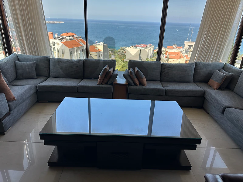 living Room with table