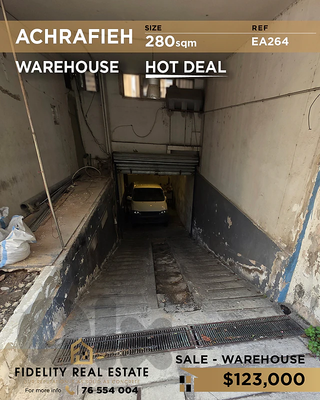 Warehouse for sale in Achrafieh EA264 مستودع للبيع في الأشرفية