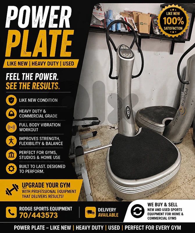 Power plate like new heavy duty for gym used 200$