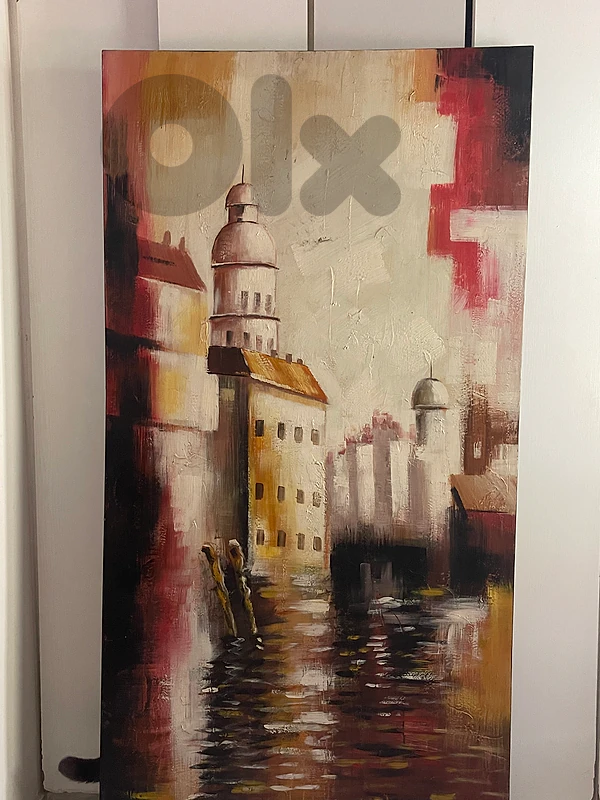 Huge & Exclusive Hand-Painted Canvas Painting (200 times 100 cm)
