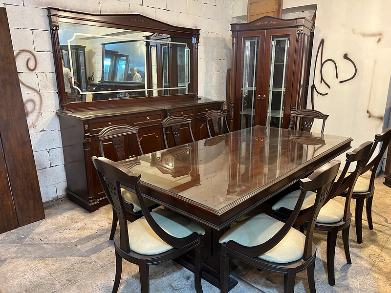 غرفة سفره خشب زان وسنديان 71106164