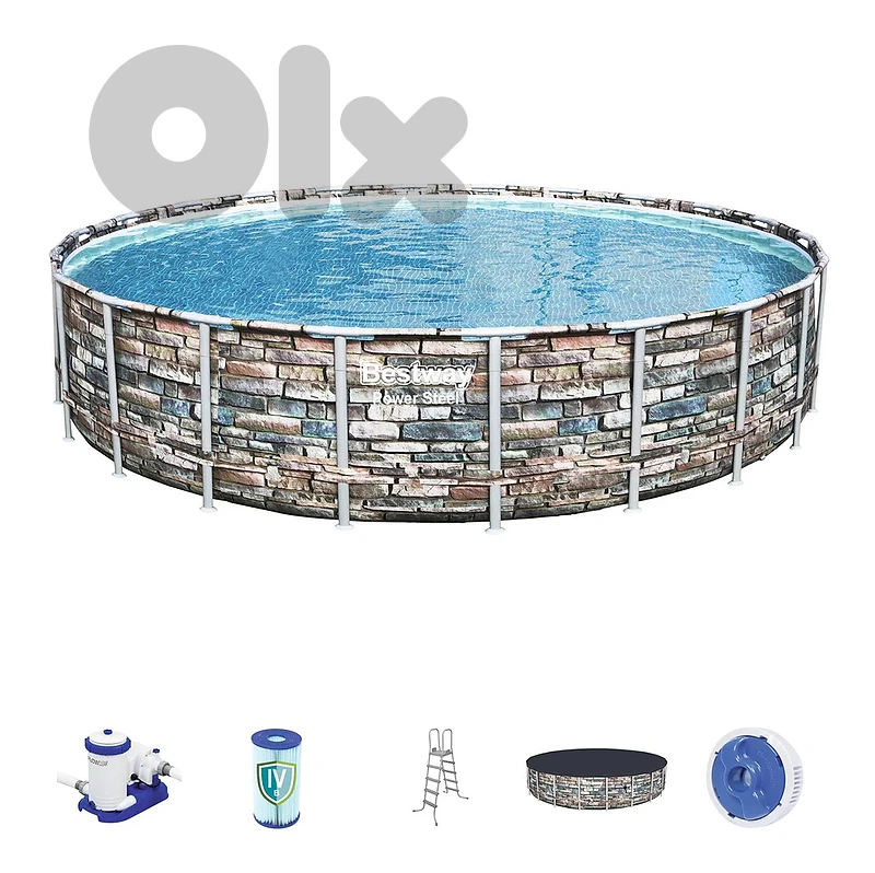 Bestway Ready Made Portable Swimming Pool 549x132 cm -حمام سباحة متنقل Bestway Ready Made Portable Swimming Pool 549x132 cm -حمام سباحة متنقل