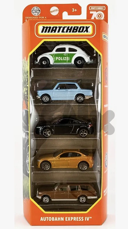 Matchbox 5 car pack (70 years) diecast car model 1;64