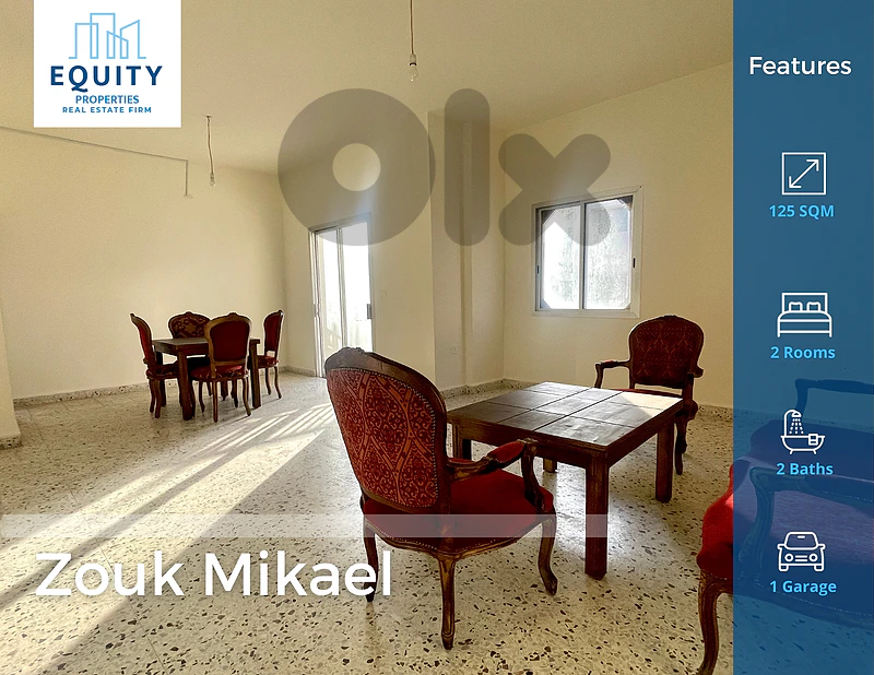 Furnished 125 SQM Apartment For Rent In Zouk Mikael #RK48926