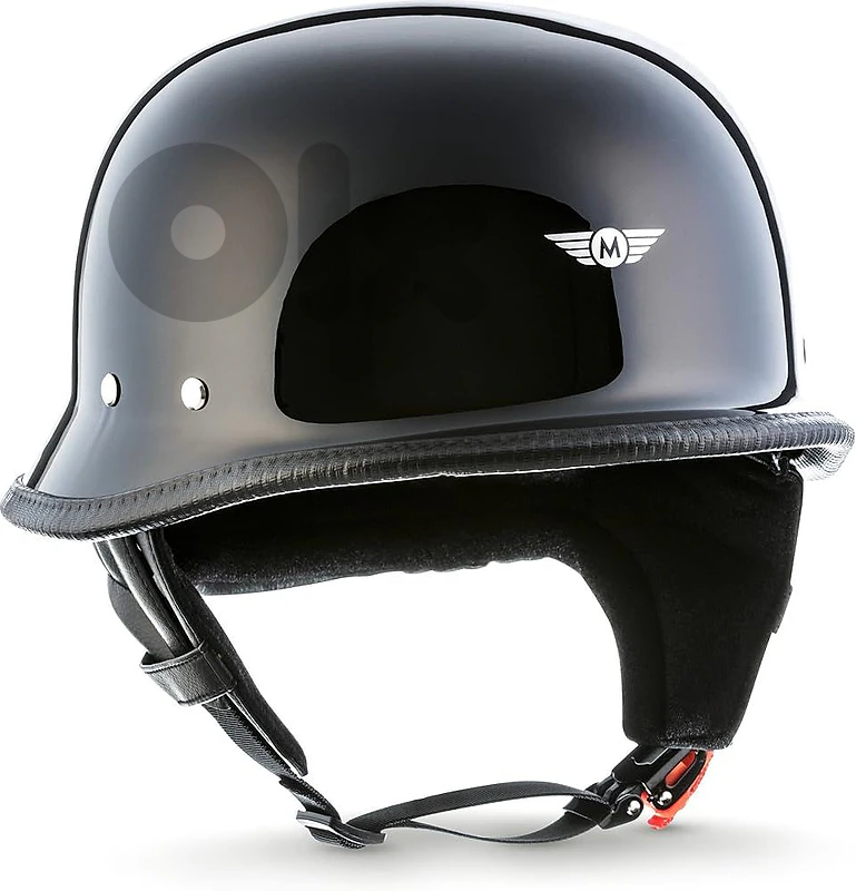 motohelmet black brain cap half/motor classic helmet