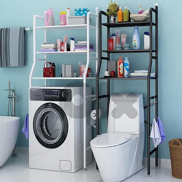 3-Tier Toilet Shelf, Washing Machine Steel Storage Rack