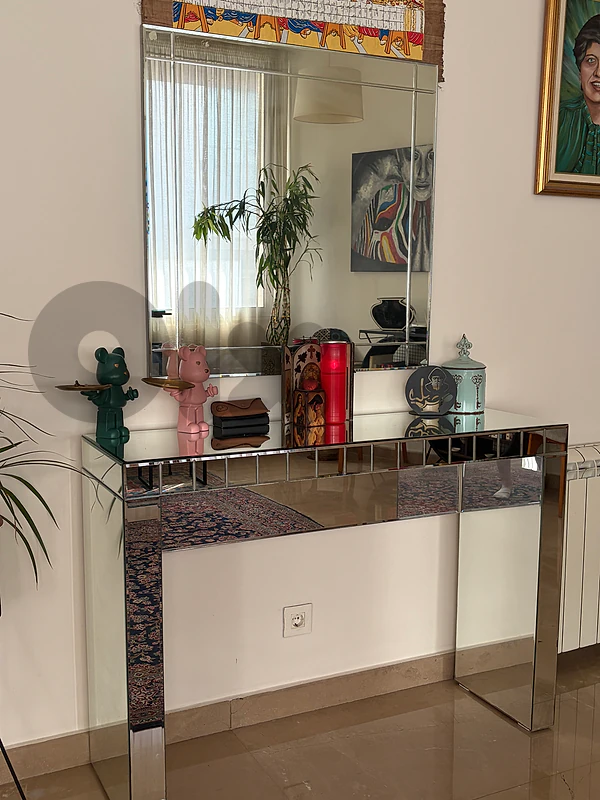 Mirrored Console Table + Wall Mirror