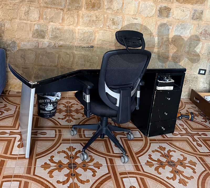 office desk with chair