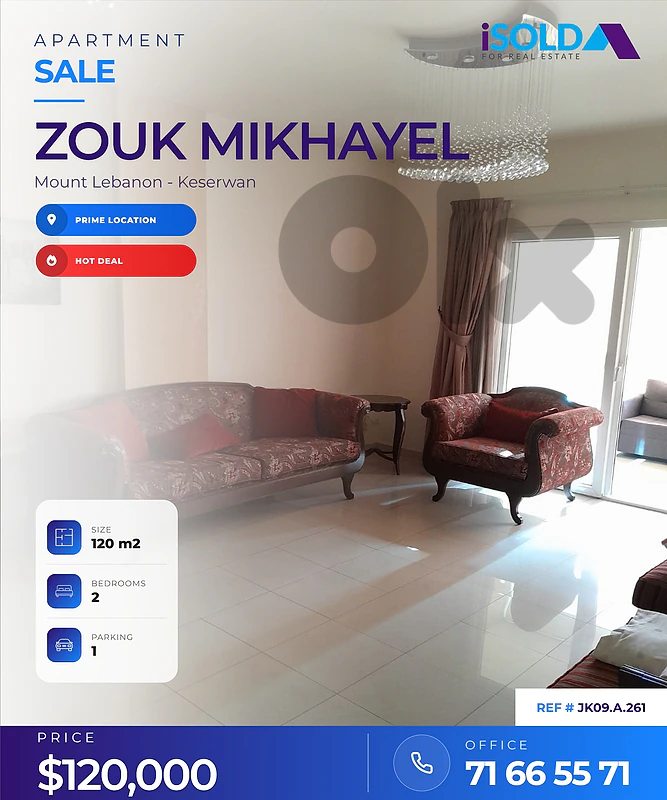 Apartment 4 sale in Zouk Mikhayel -  شقة للبيع في زوق مخايل