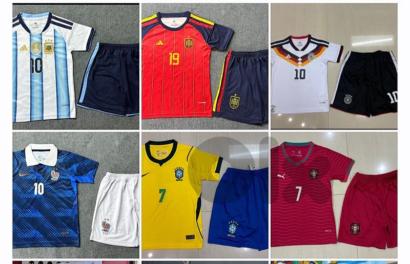 Jersey t-shirt an short football mondial ثياب فوتبول كرة قدم