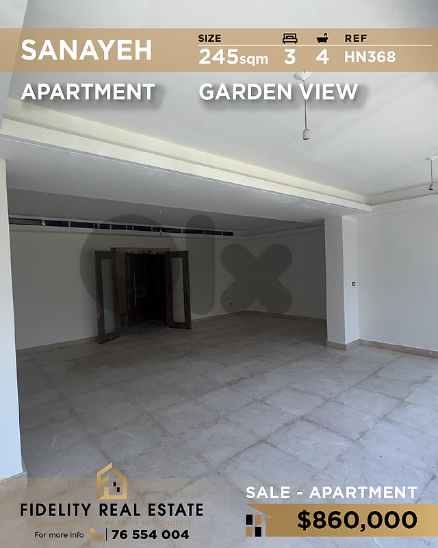 Apartment for sale in Sanayeh HN368 شقة للبيع في صنايع