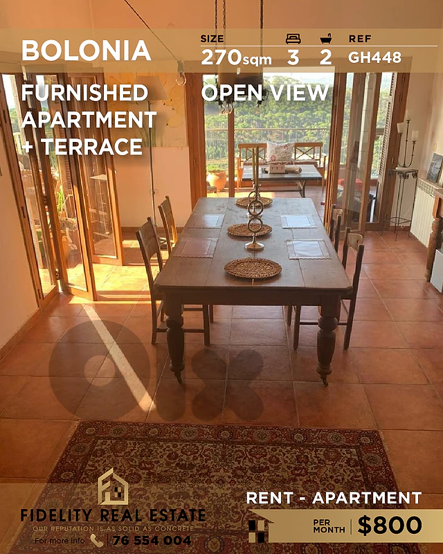 APartment for rent in Bolonia GH448 شقة  للإيجار في بولونيا