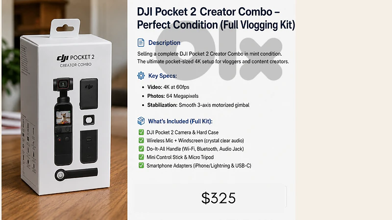 DJI pocket 2 creator combo