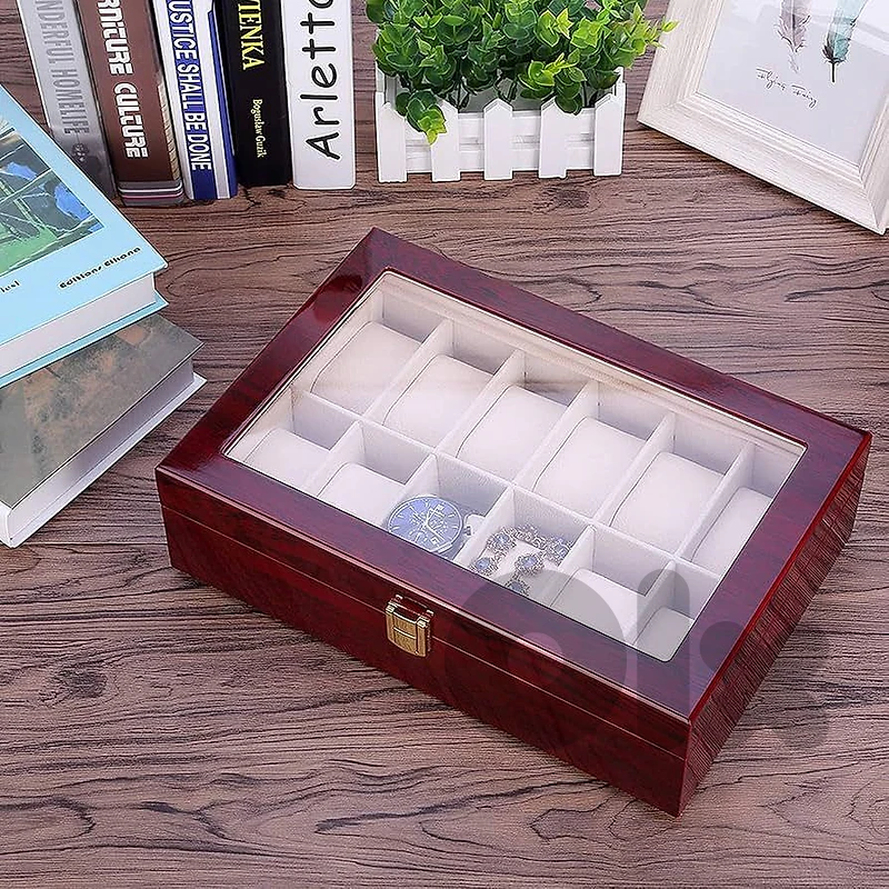 12 slot watch box