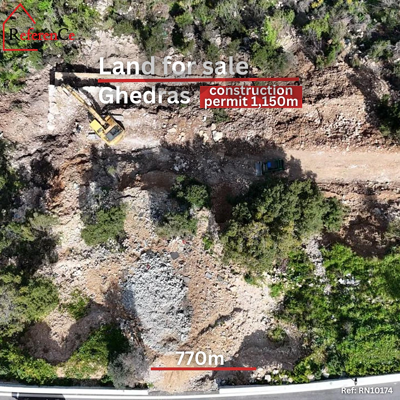 Land with construction permit in Ghedras أرض في غيدراس مرخصة للبناء
