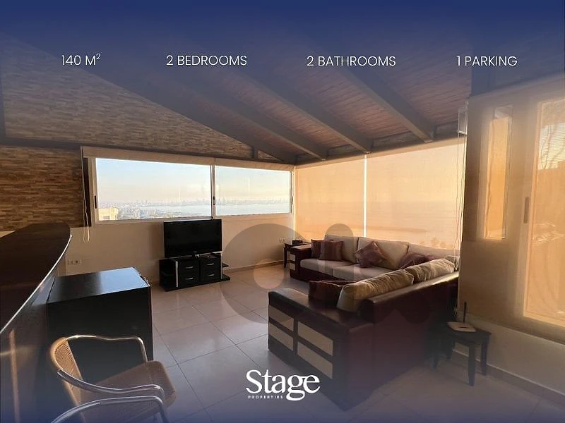 Fully Renovated Rooftop Apartment | Open Sea View & Jacuzzi for Rent
