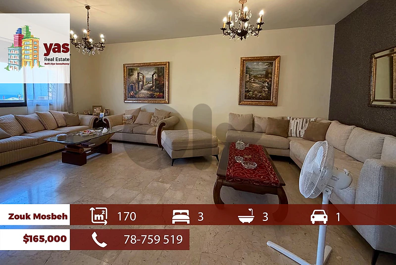 Zouk Mosbeh 170m2 | Panoramic Sea View | High End | Standard | EH/MCH