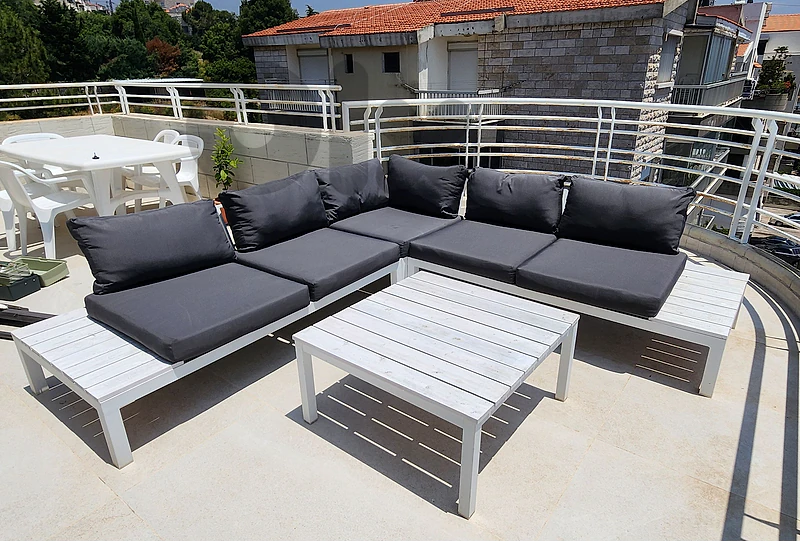 Outdoor L shaped Lounge Set