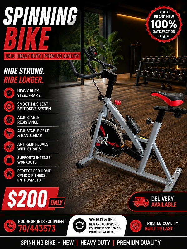 Spinning byke new heavy duty 200$