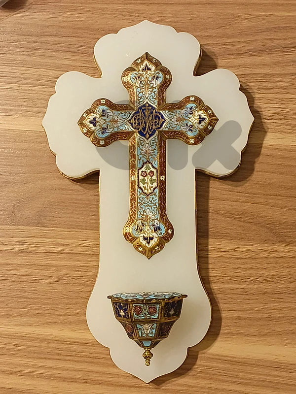 French 19th Century Holy Water مَثْوَدَة (جرن مياه مقدسة) فرنسية