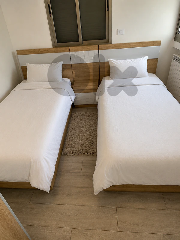 bed and nightstand