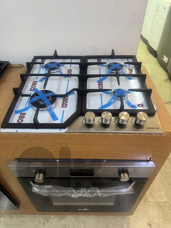 encastre 60cm black & stainless كفالة شركة