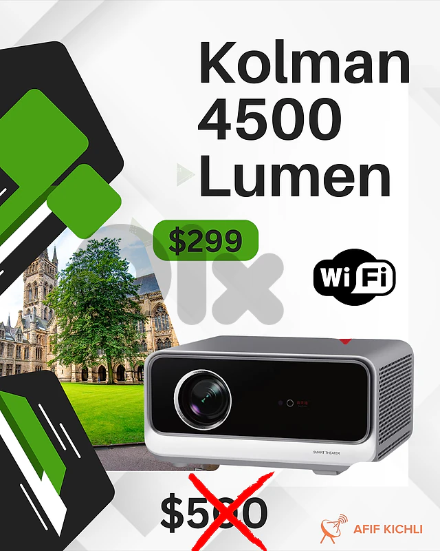 Kolman Projector 5000 Lumens