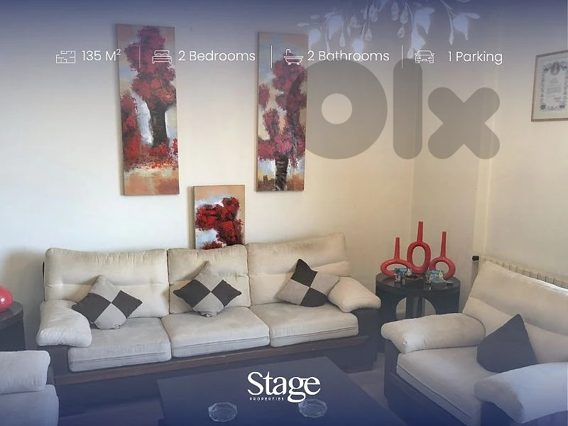 Fully Furnished 135 SQM Apartment in the Heart of Bsalim for Sale