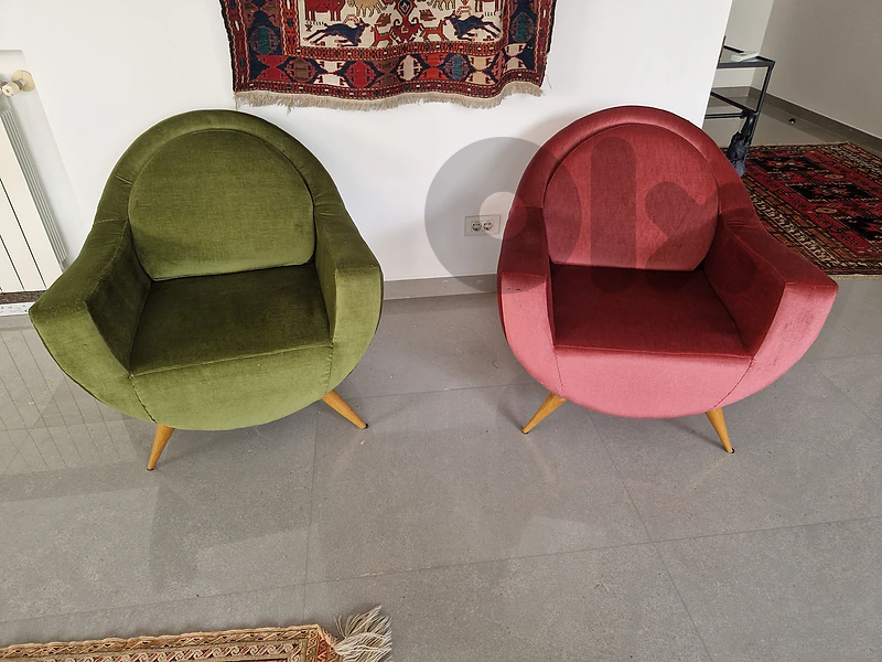 velvet deco armchair