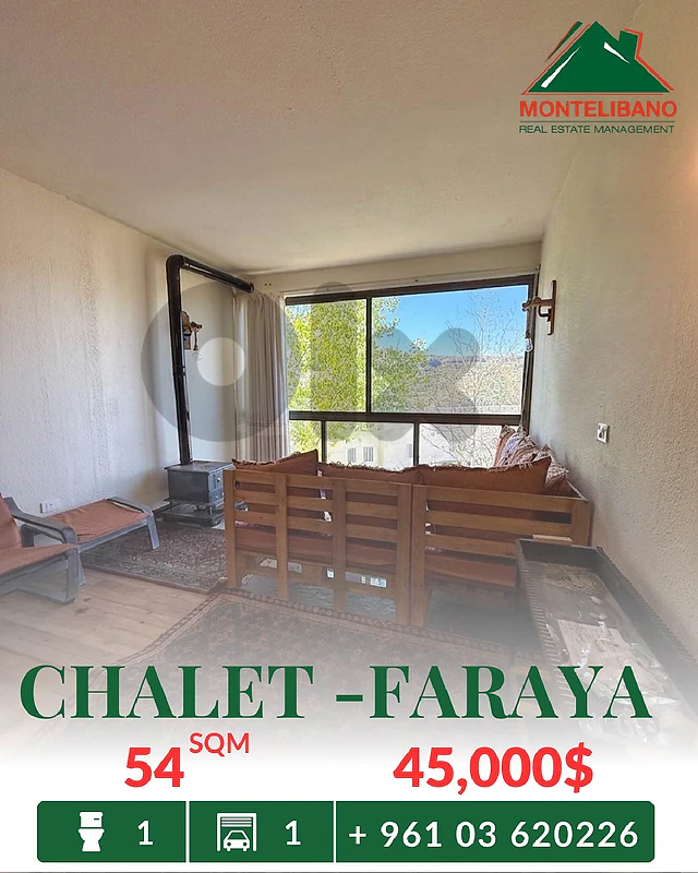 54 sqm Chalet For Sale in Faraya فاريا
