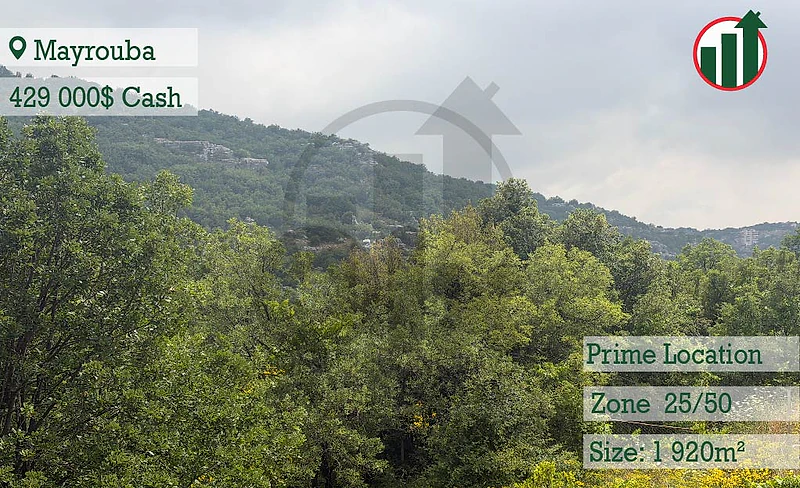 Prime Location Land for sale in Mayrouba !!