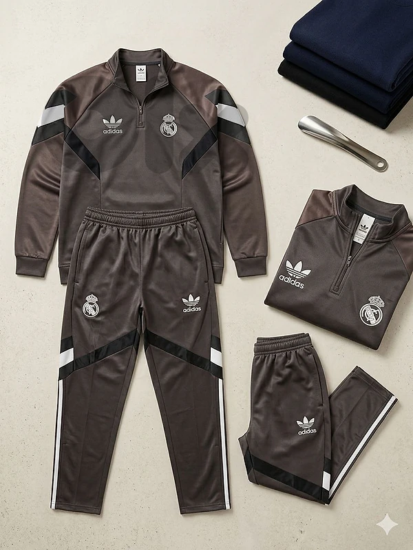 Real Madrid Kids Adidas Tracksuit 8-10 years (SIZE: 27) WORN ONCE