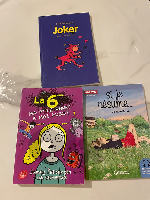 3 French books