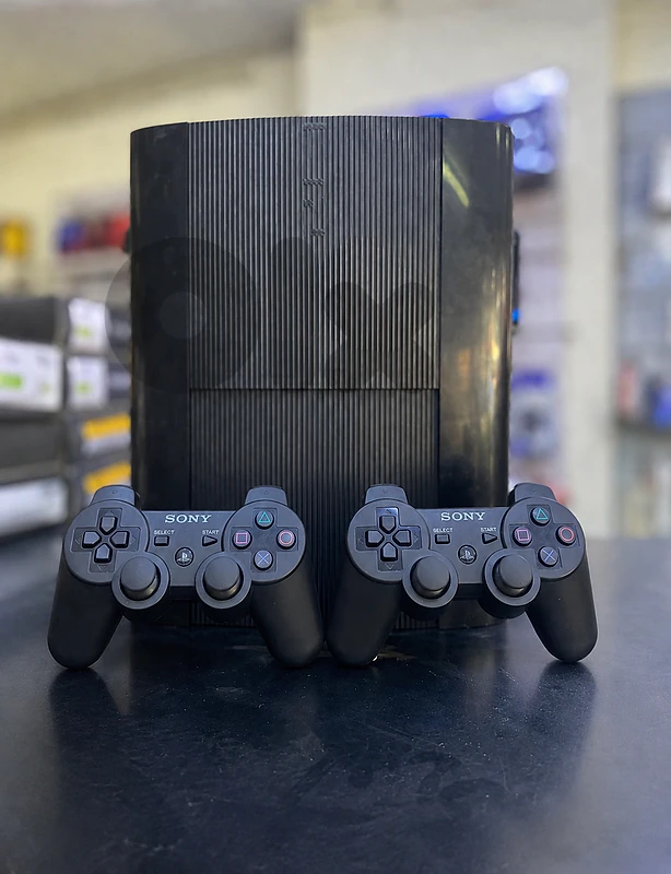 Ps3 Super Slim 500Gb Gb 40 Game 2 Controller All Cable