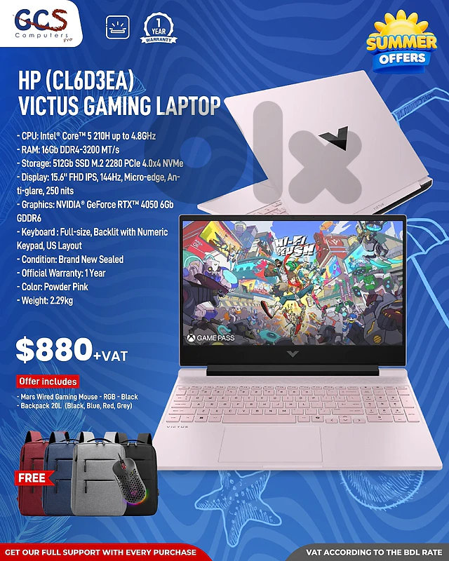 HP (CL6D3EA) Victus Gaming Laptop