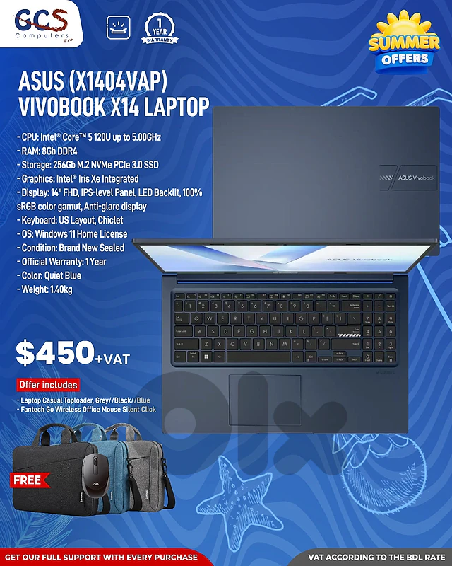 Asus (X1404VAP) Vivobook X14 Laptop