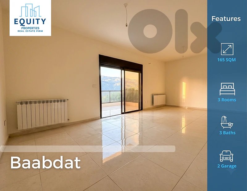 165 SQM Apartment For Sale In Baabdat شقة للبيع #RH491142 165 SQM Apartment For Sale In Baabdat شقة للبيع #RH491142