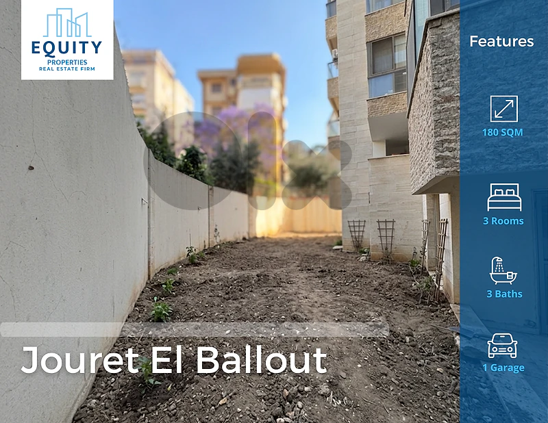 180 SQM Apartment & 200 Garden For Sale In Jouret El Ballout #RH492208 180 SQM Apartment & 200 Garden For Sale In Jouret El Ballout #RH492208