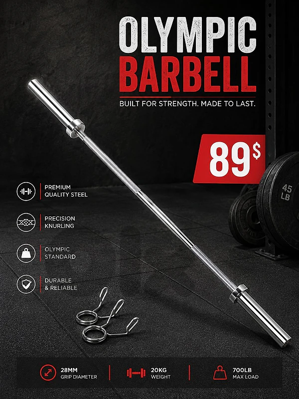 Olympic barbell new very good quality 89$