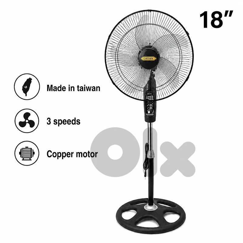 Crown 18” electric fan