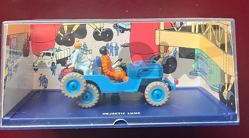 Jeep Bleue Tintin 1/43 - Objectif Lune